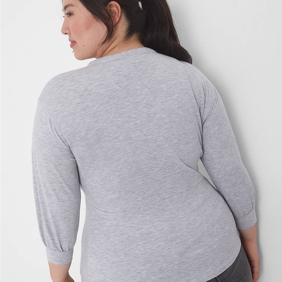 Lane Bryant Relaxed Crew-Neck Waist Panel Sweatshirt - Picture 2 of 11